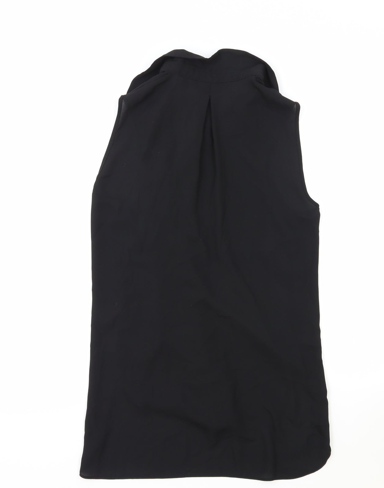 Dorothy Perkins Womens Black Viscose Basic Tank Size 12 Collared