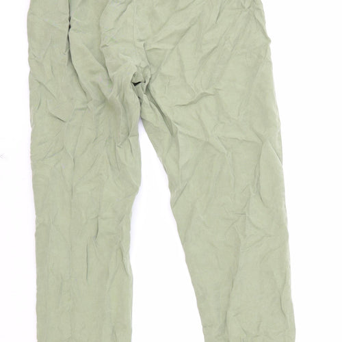 Promod Womens Green Viscose Trousers Size 4 Regular