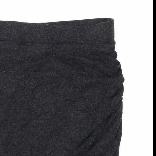 Zara Womens Grey Polyester Bandage Skirt Size S