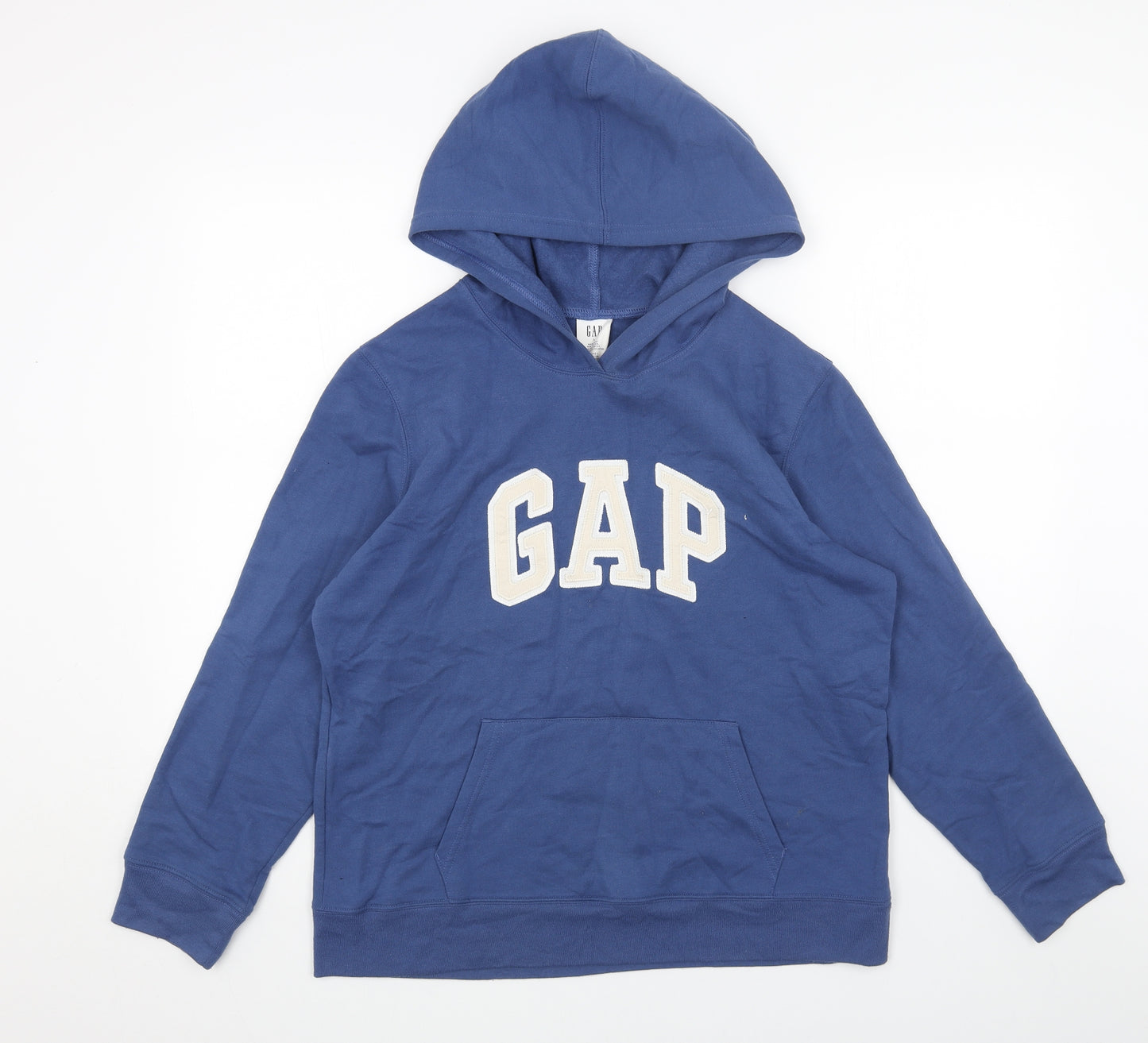 Gap Womens Blue Cotton Pullover Hoodie Size L Pullover