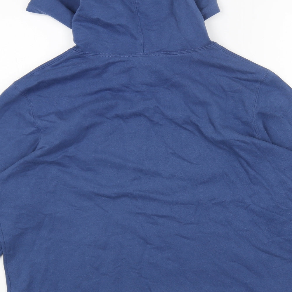 Gap Womens Blue Cotton Pullover Hoodie Size L Pullover