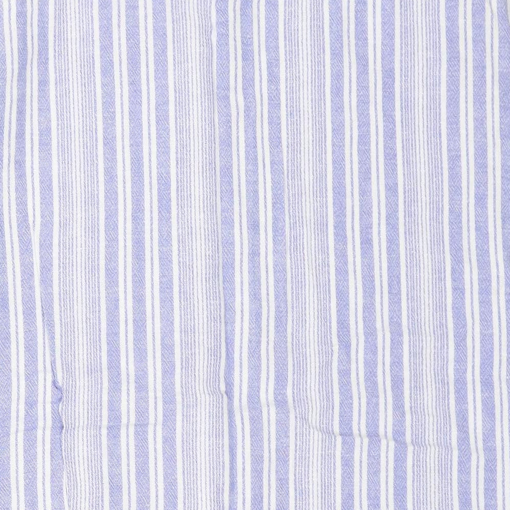 TU Womens Blue Striped Cotton Shift Size 18 Boat Neck Pullover