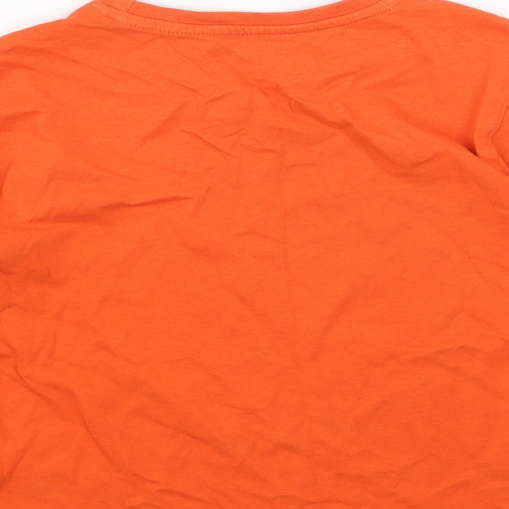 Primark Boys Orange Cotton Basic T-Shirt Size 7-8 Years Round Neck Pullover - Gamer