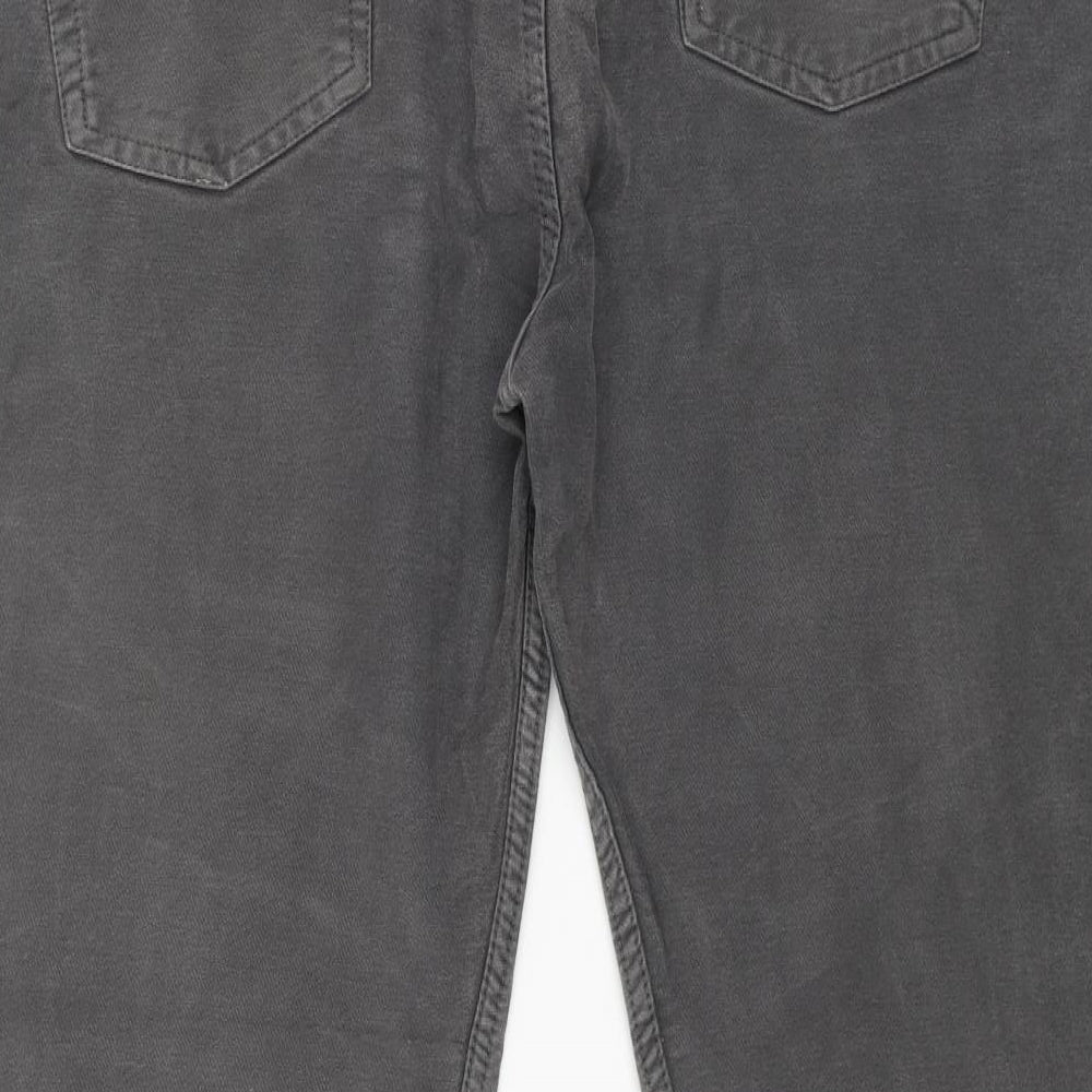 Blue Harbour Mens Grey Cotton Straight Jeans Size 40 in L29 in Regular Button