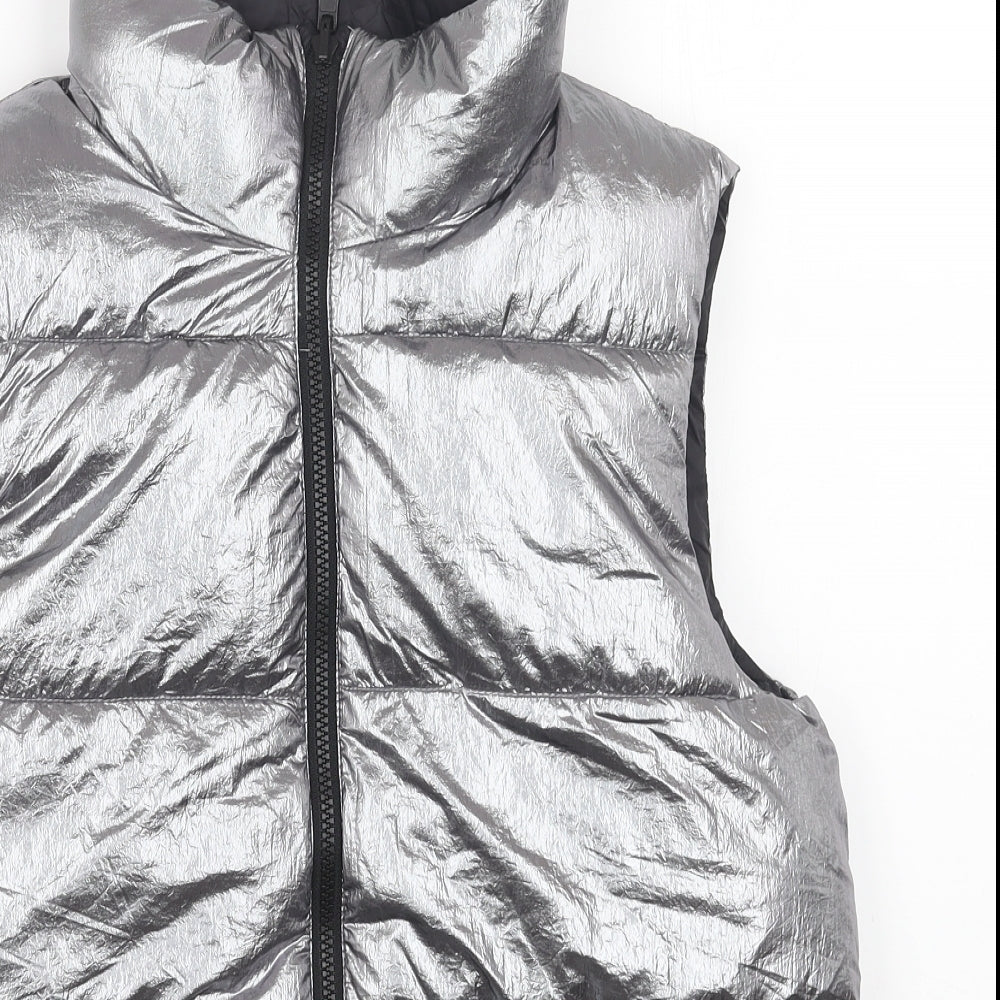 Primark Girls Grey Gilet Jacket Size 14-15 Years Zip