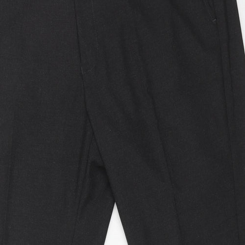 Williams Mens Grey Polyester Trousers Size 40 in L29 in Regular Zip