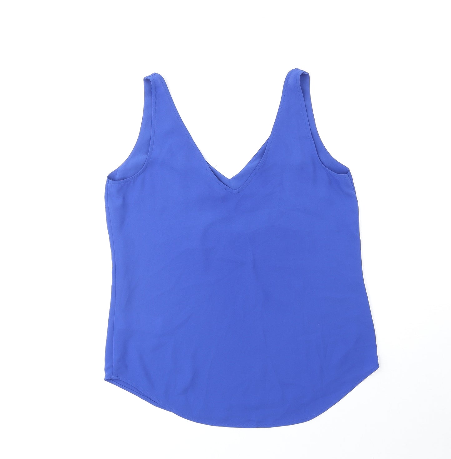 Oasis Womens Blue Polyester Camisole Tank Size 10 V-Neck
