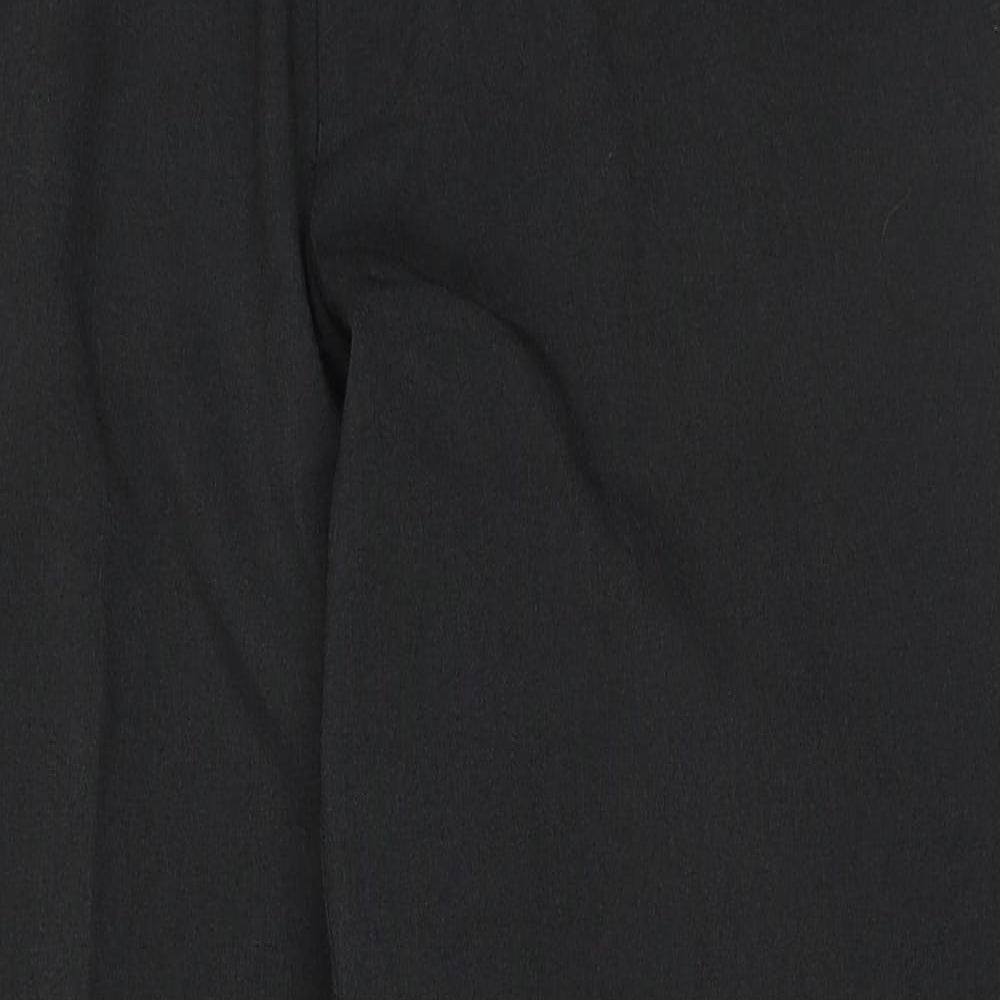 Debenhams Mens Grey Polyester Trousers Size 36 in Regular Hook & Eye