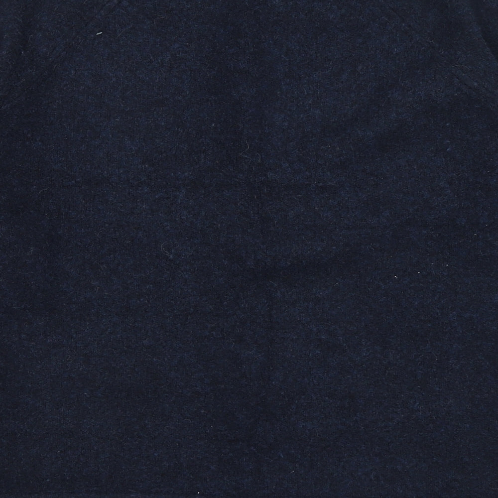 White Stuff Womens Blue Boat Neck Nylon Pullover Jumper Size 10