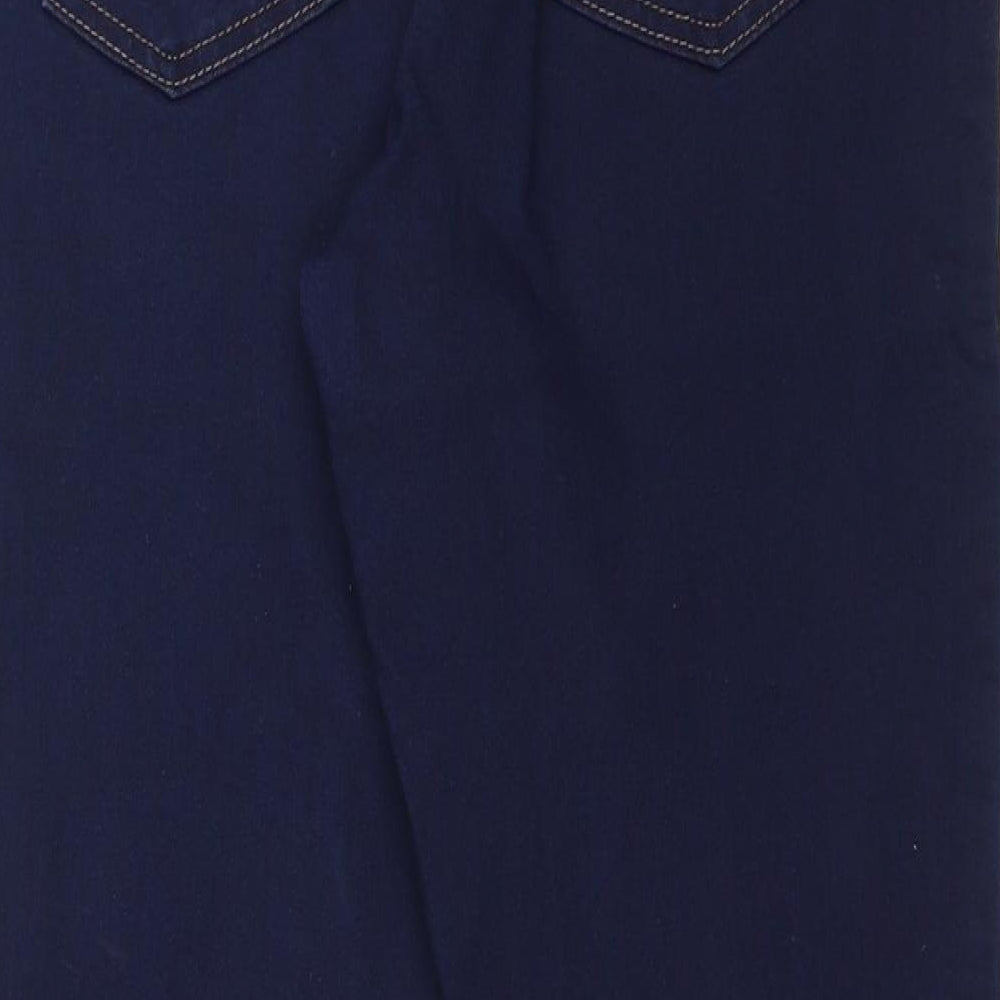 Marks and Spencer Womens Blue Polyester Skinny Jeans Size 12 Regular