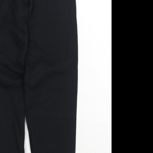 Preworn Boys Black Cotton Sweatpants Trousers Size 9-10 Years Regular Drawstring