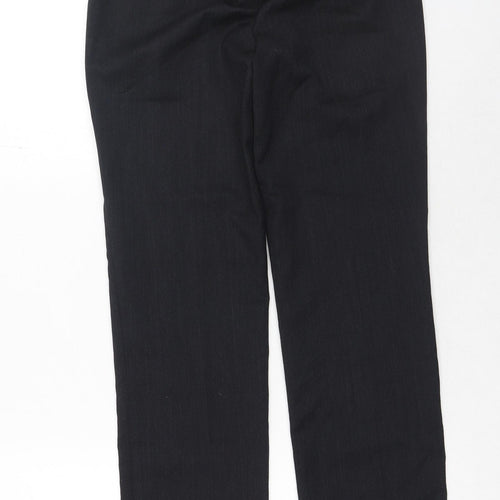 Brook Taverner Womens Black Polyester Dress Pants Trousers Size 30 in Regular Hook & Eye