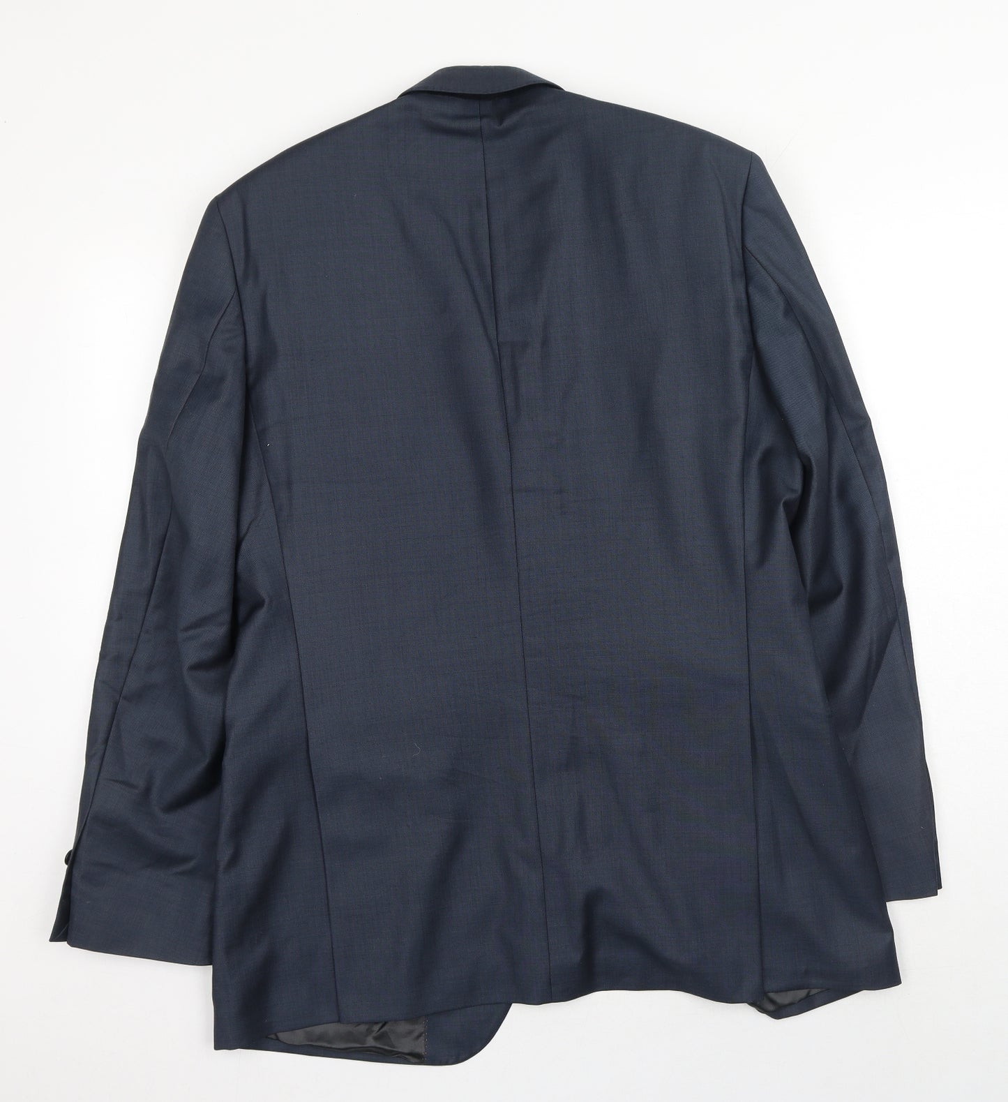 Simon Carter Mens Blue Wool Jacket Blazer Size 40 Regular