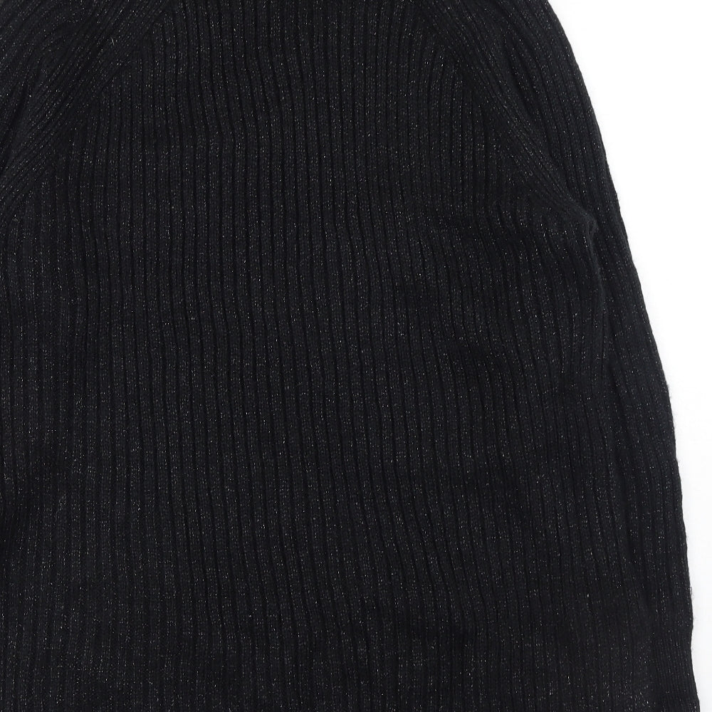 Marks and Spencer Womens Black Roll Neck Acrylic Pullover Jumper Size L