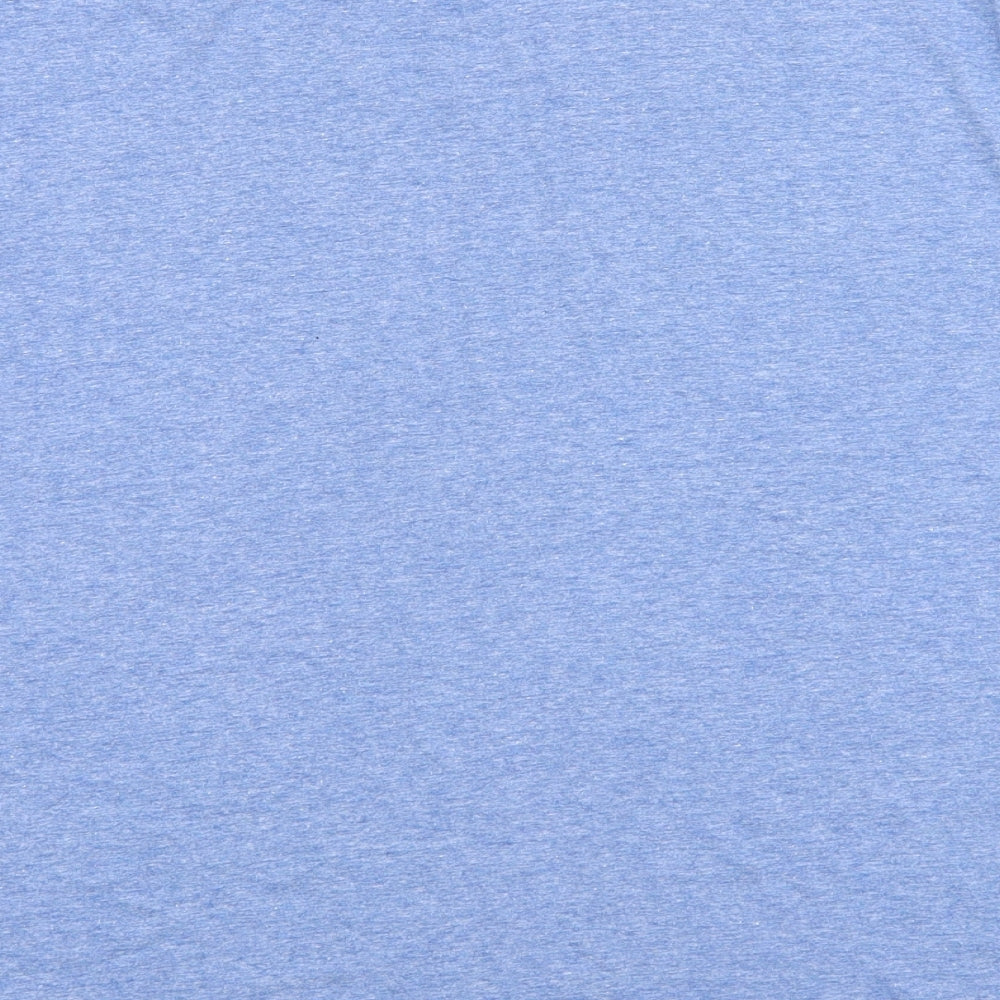 TU Mens Blue Cotton T-Shirt Size L Round Neck