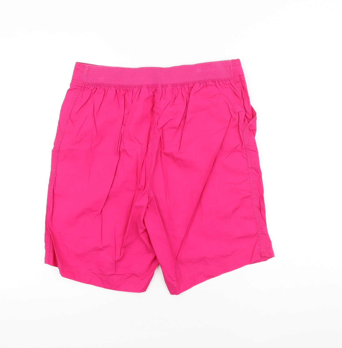 Bonmarché Womens Pink 100% Cotton Cargo Shorts Size 12 L8.5 in Regular Tie