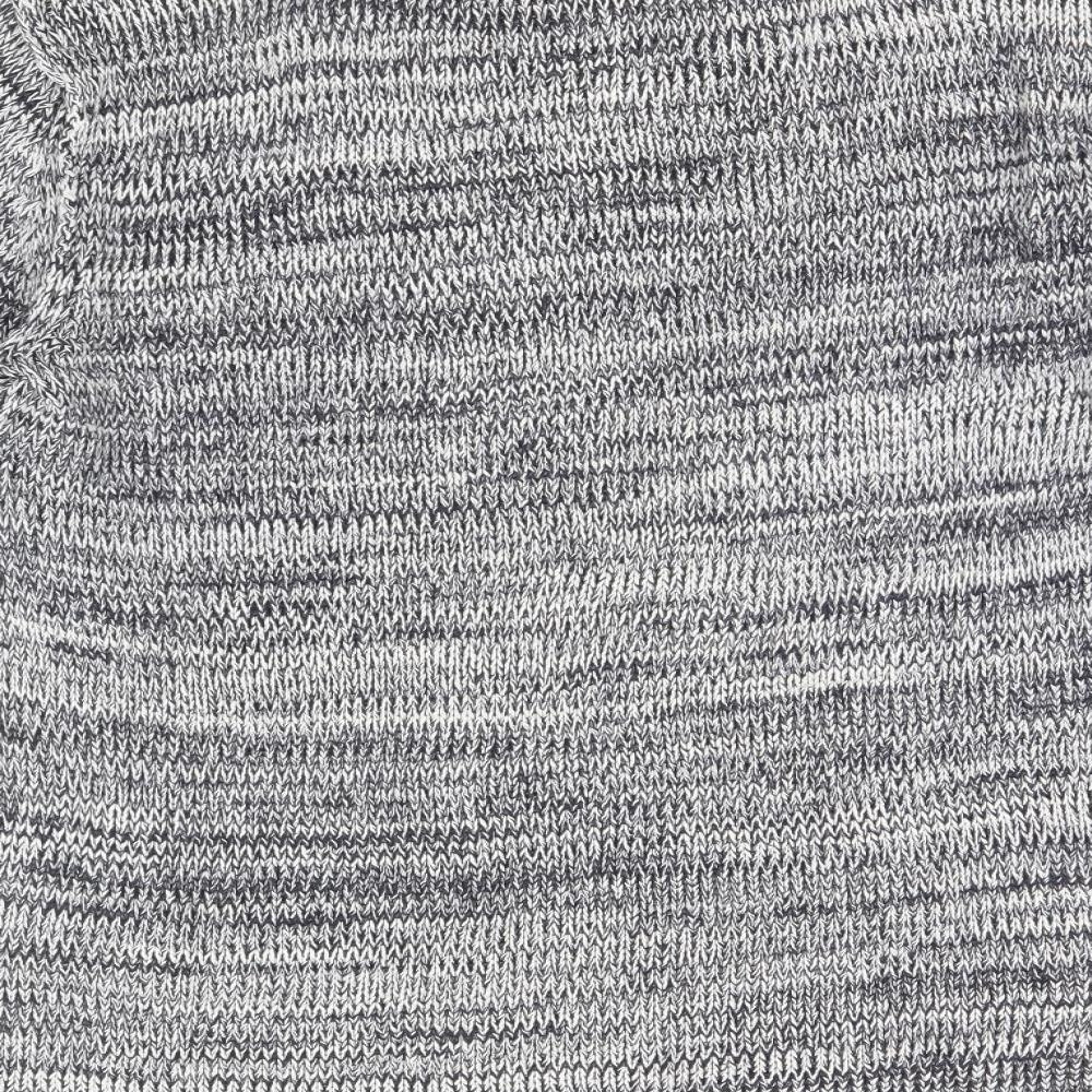 Divided by H&M Mens Blue V-Neck Cotton Pullover Jumper Size M Long Sleeve