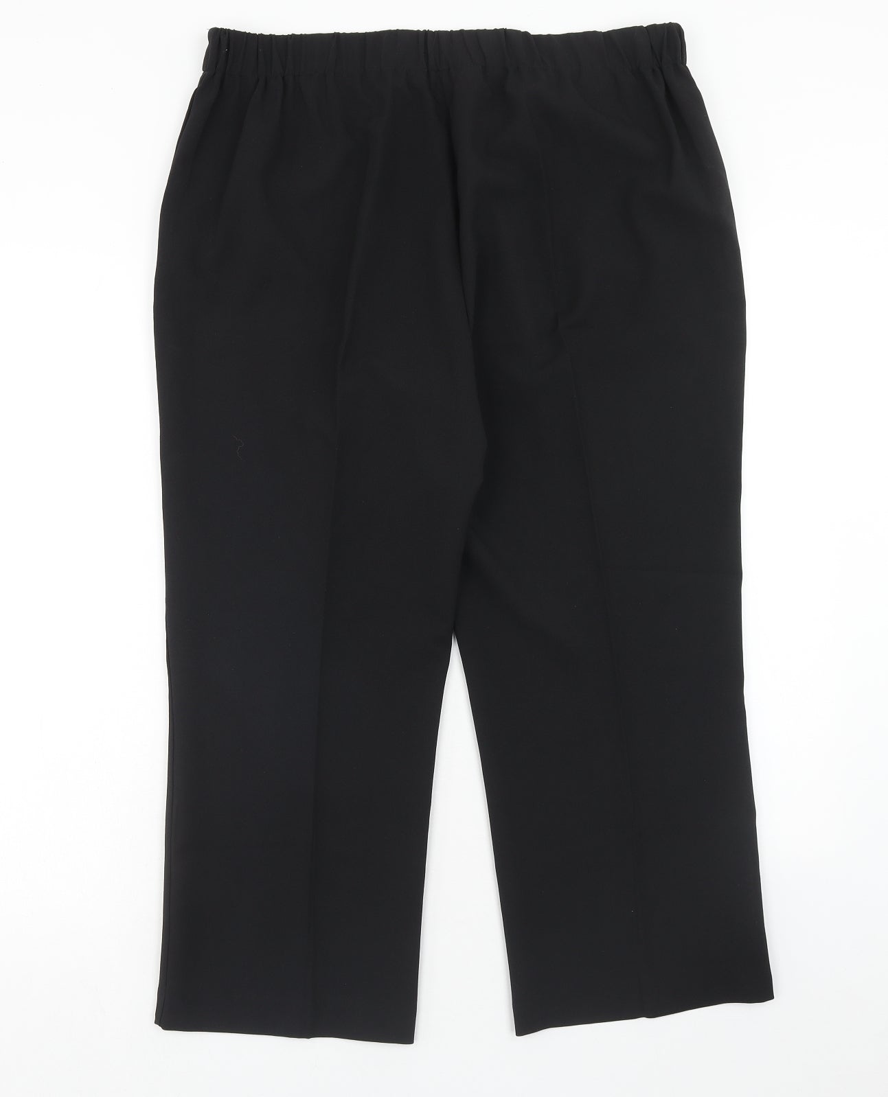 Bonmarché Womens Black Polyester Dress Pants Trousers Size 16 Regular