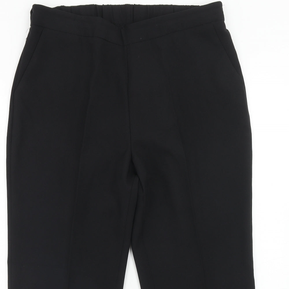 Bonmarché Womens Black Polyester Dress Pants Trousers Size 16 Regular