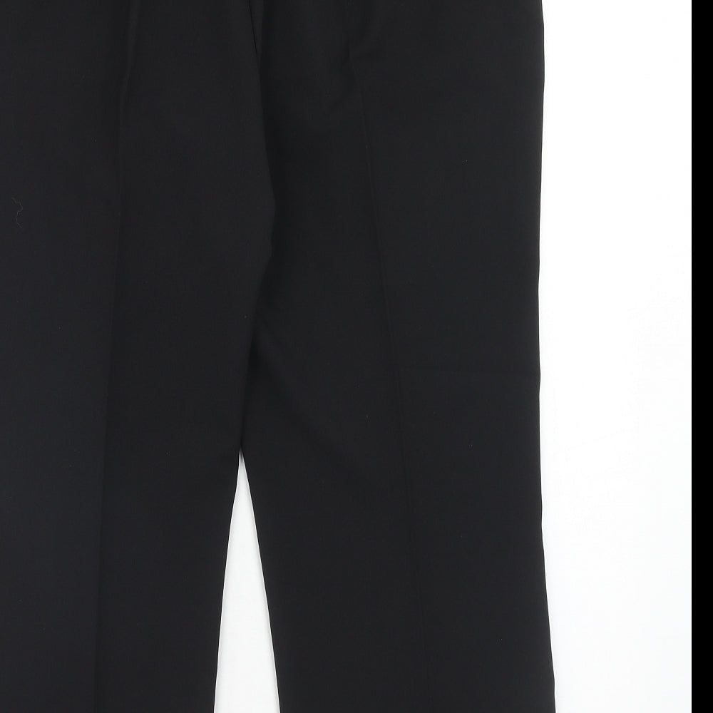 Bonmarché Womens Black Polyester Dress Pants Trousers Size 16 Regular