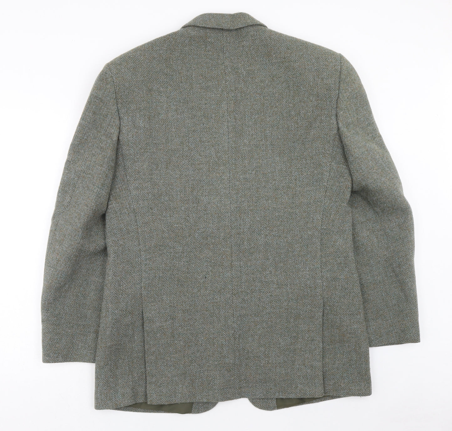 BHS Mens Green Wool Jacket Blazer Size 42 Regular