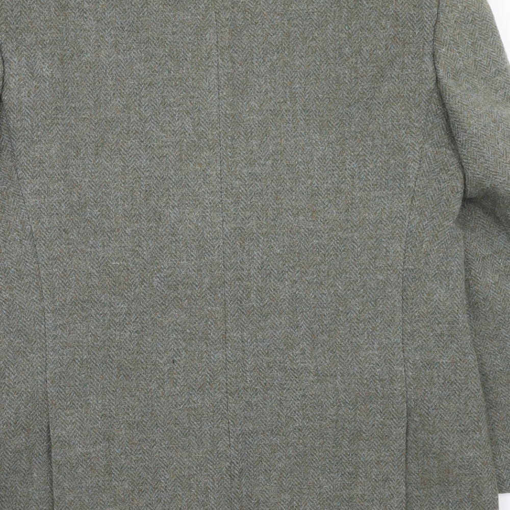 BHS Mens Green Wool Jacket Blazer Size 42 Regular