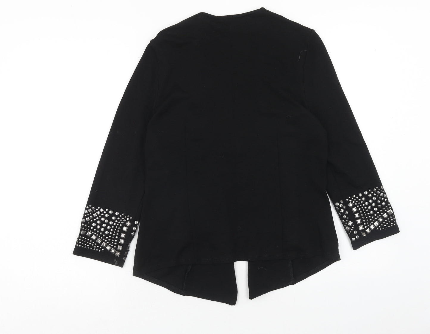 Wallis Womens Black V-Neck Viscose Cardigan Jumper Size M