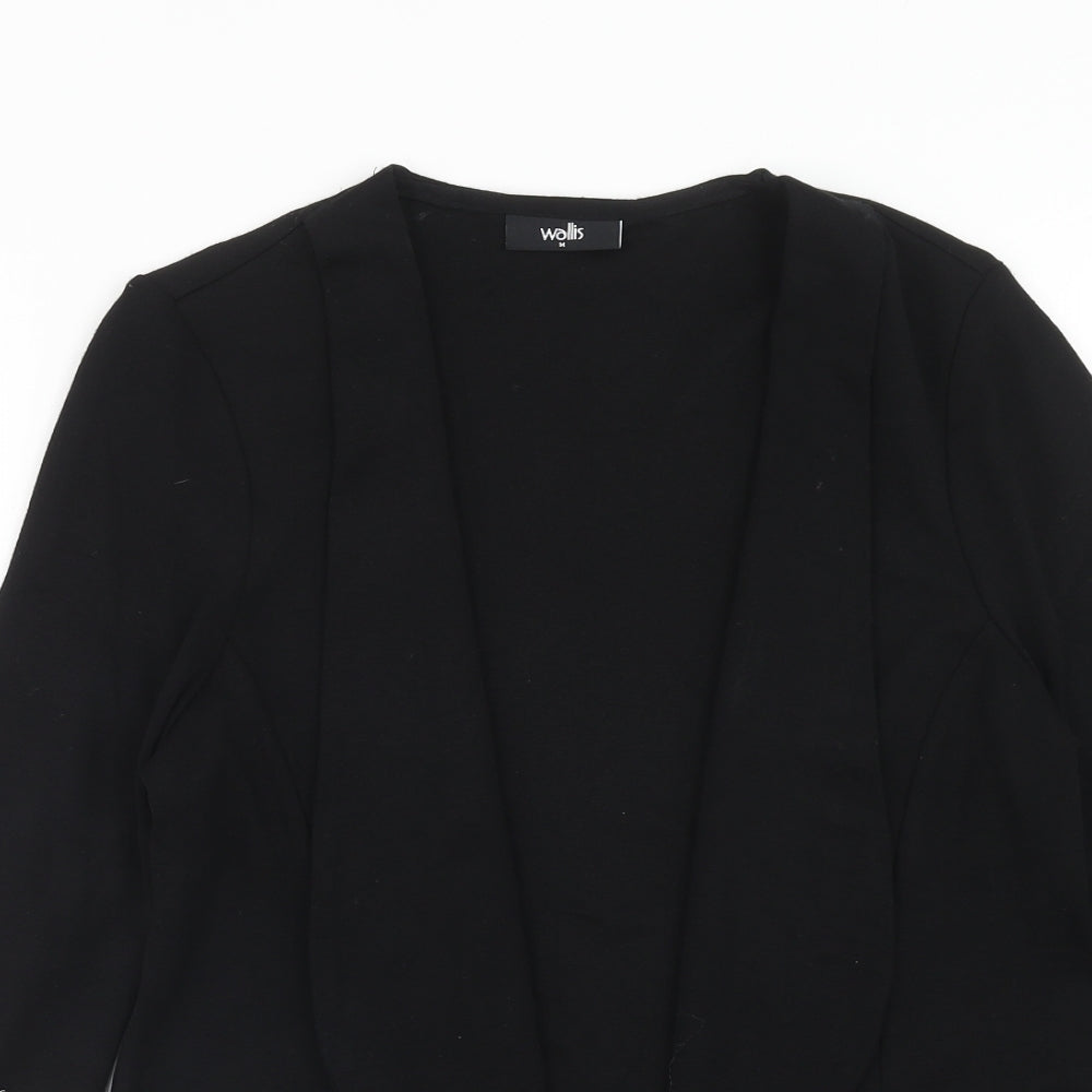 Wallis Womens Black V-Neck Viscose Cardigan Jumper Size M