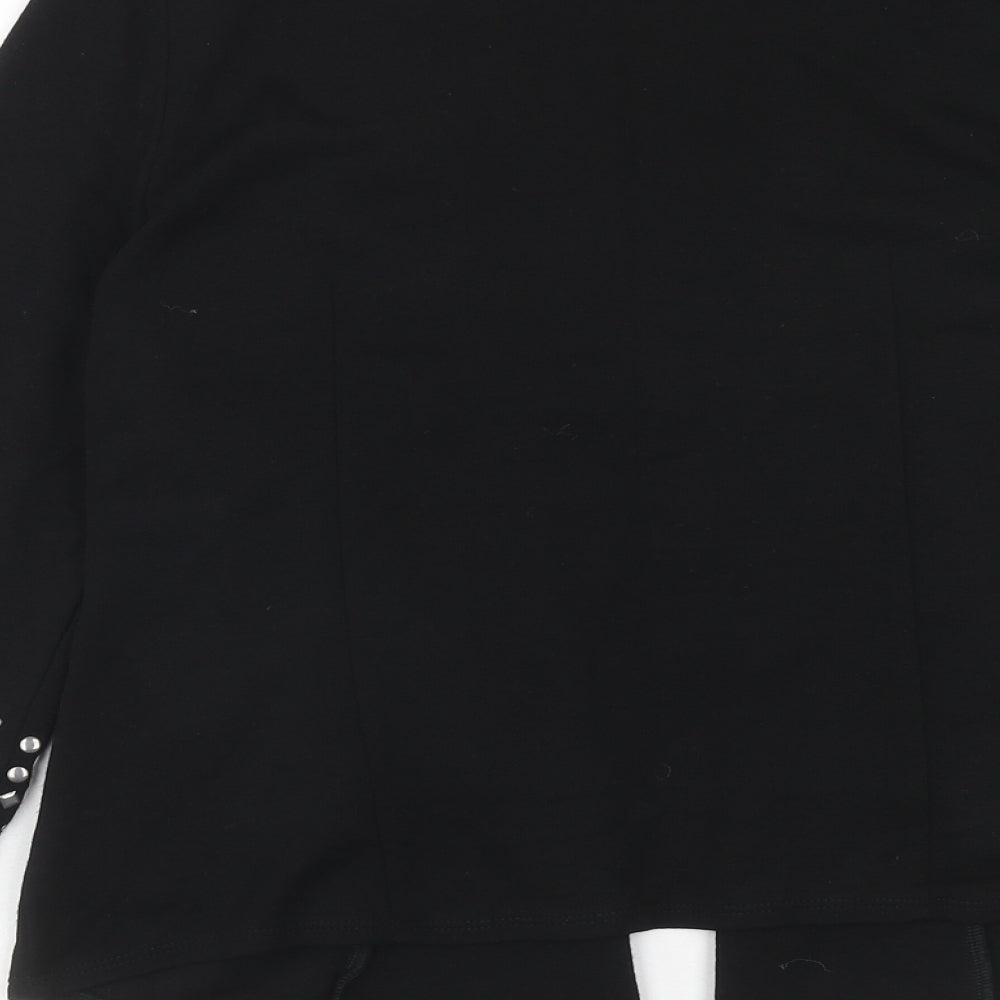 Wallis Womens Black V-Neck Viscose Cardigan Jumper Size M