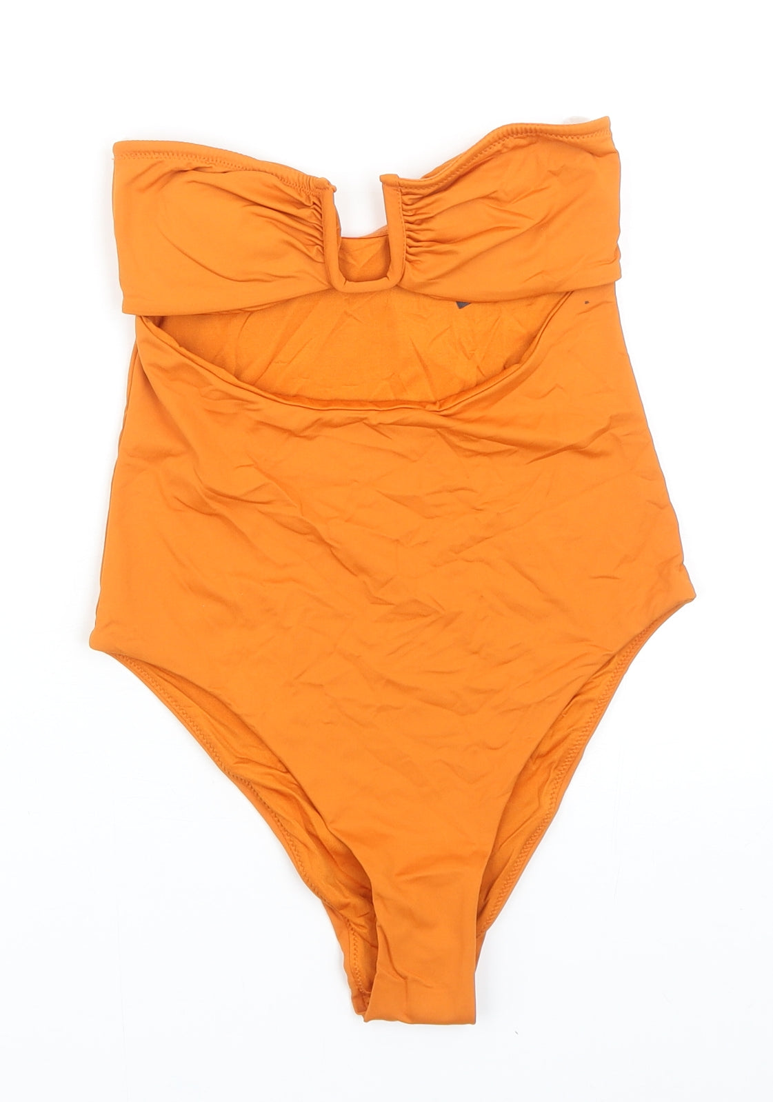 Zara Womens Orange Polyurethane One Piece Size S