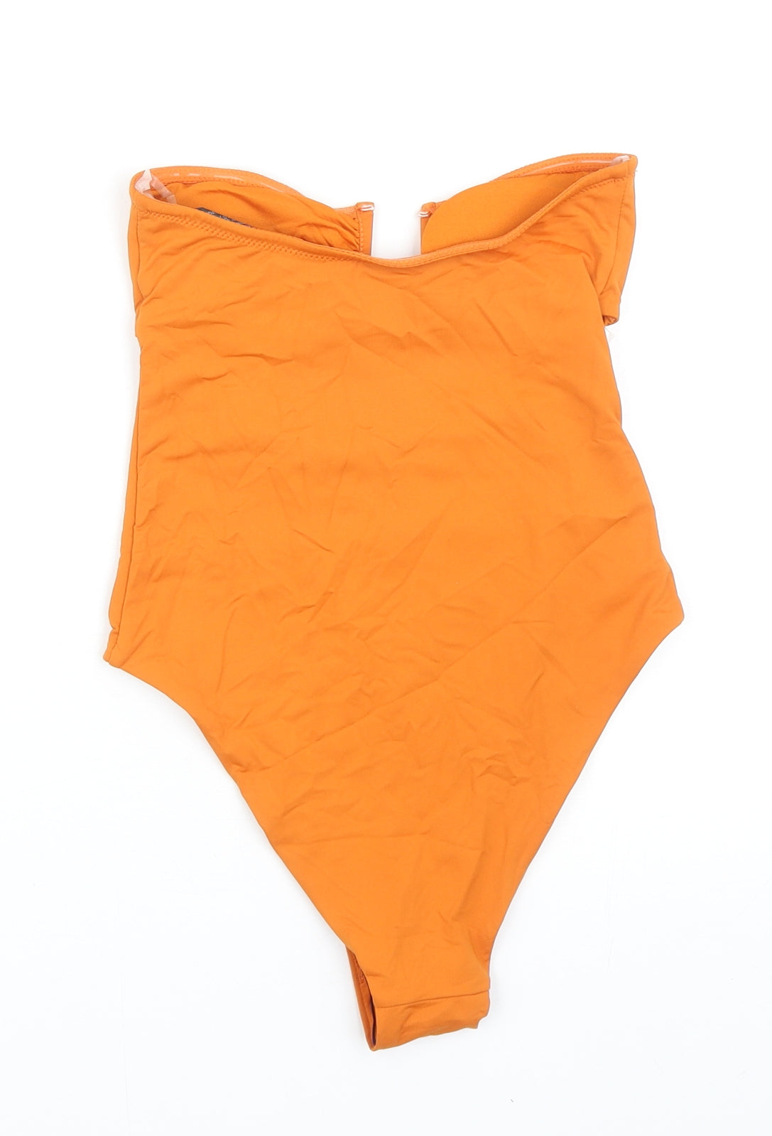 Zara Womens Orange Polyurethane One Piece Size S