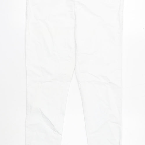Denim & Co. Womens White Cotton Skinny Jeans Size 12 Regular