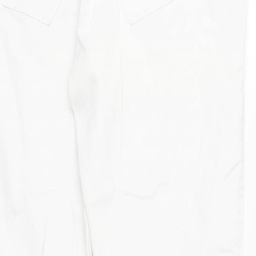 Denim & Co. Womens White Cotton Skinny Jeans Size 12 Regular
