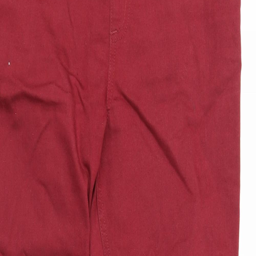 Marks and Spencer Womens Red Cotton Jegging Jeans Size 12 Regular
