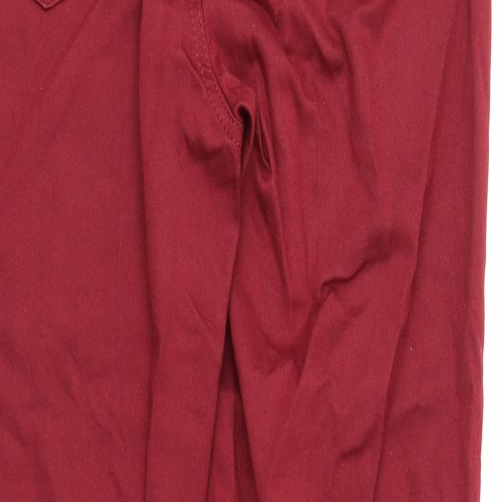 Marks and Spencer Womens Red Cotton Jegging Jeans Size 12 Regular