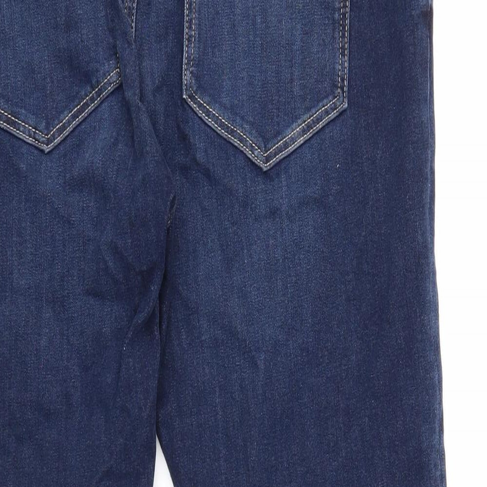 Garfield & Marks Womens Blue Cotton Skinny Jeans Size 16 Regular Zip