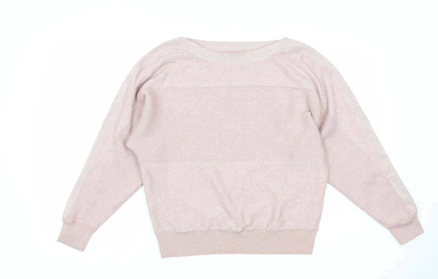 TU Womens Pink Boat Neck Viscose Pullover Jumper Size 12