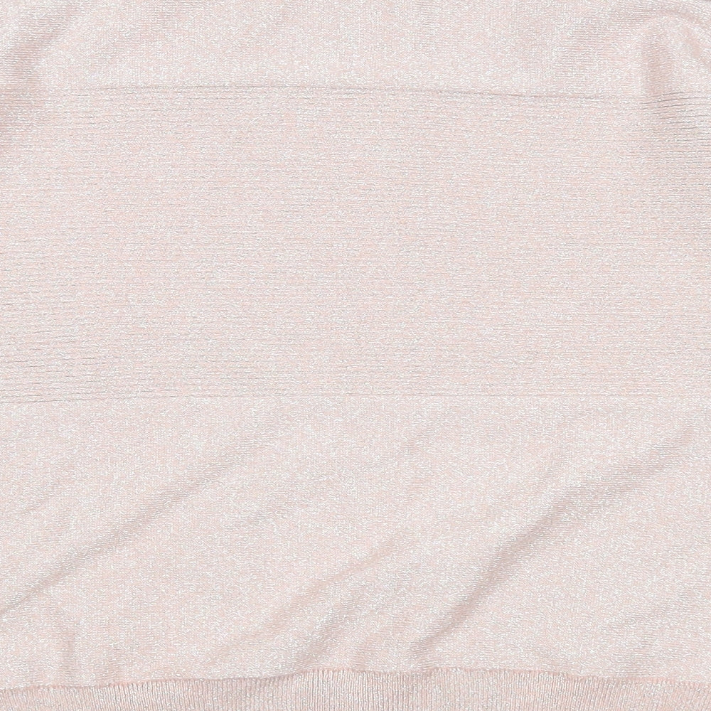 TU Womens Pink Boat Neck Viscose Pullover Jumper Size 12