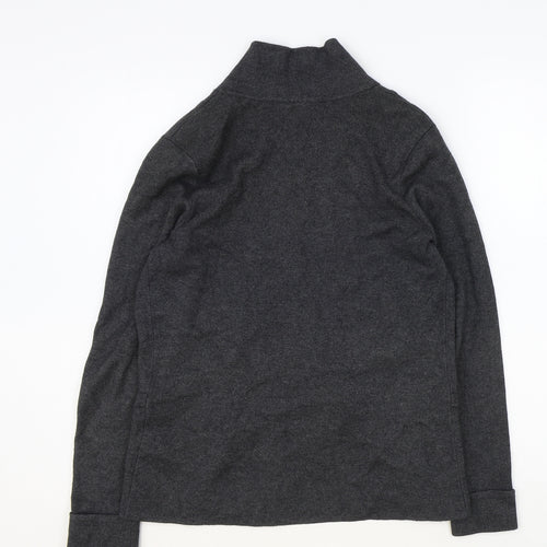 Marks and Spencer Womens Grey Scoop Neck Viscose Cardigan Jumper Size 10
