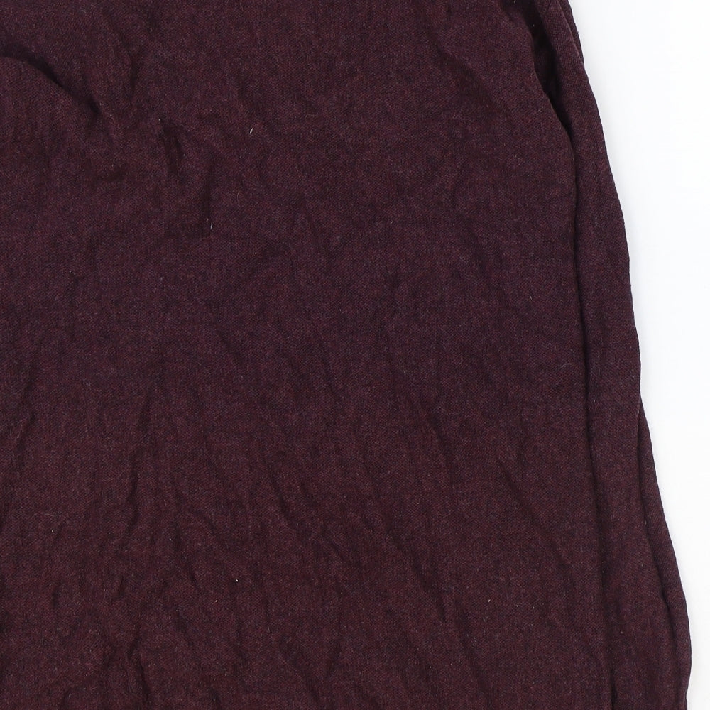 Fat Face Womens Red Boat Neck Cotton Tunic Jumper Size 6