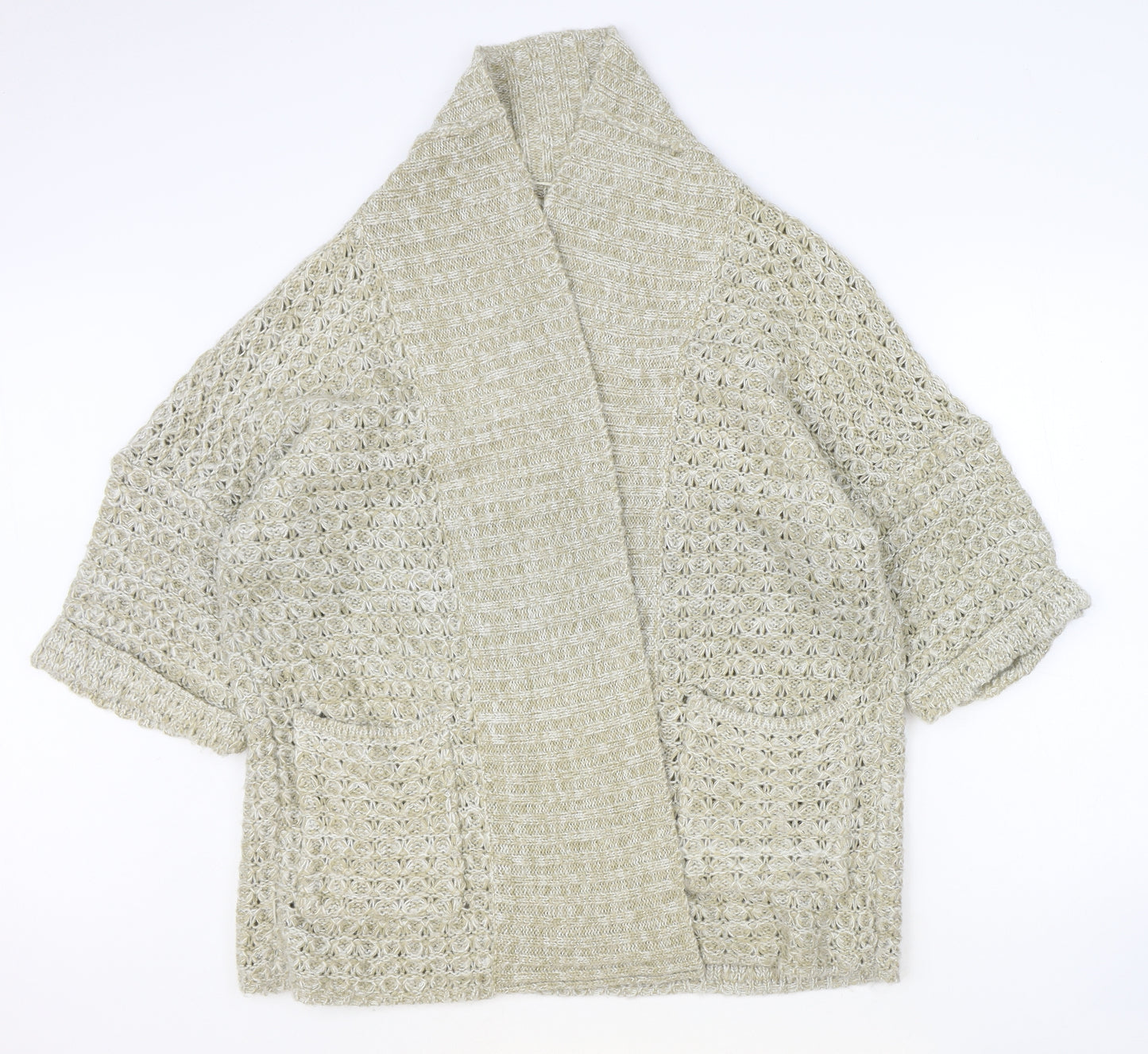 Atmosphere Womens Brown V-Neck Acrylic Cardigan Jumper Size 6