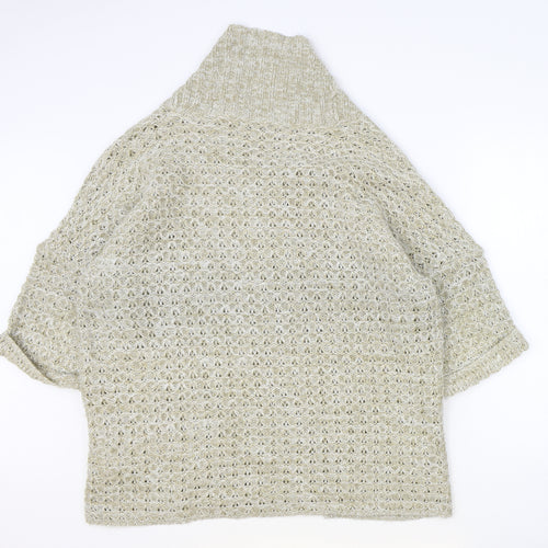 Atmosphere Womens Brown V-Neck Acrylic Cardigan Jumper Size 6