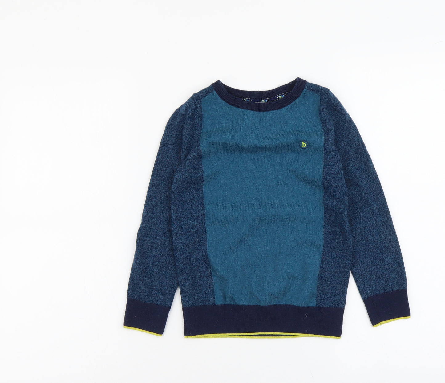 Ted Baker Boys Blue Round Neck Cotton Pullover Jumper Size 4-5 Years Pullover