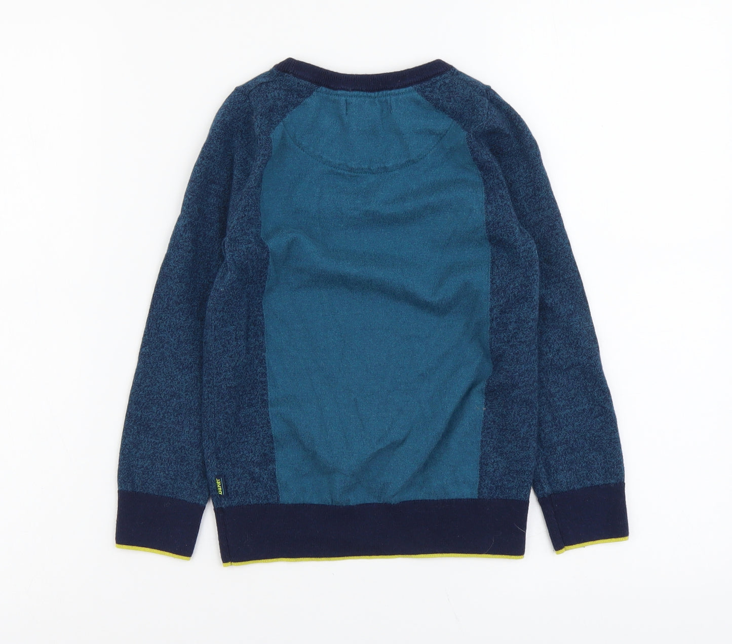 Ted Baker Boys Blue Round Neck Cotton Pullover Jumper Size 4-5 Years Pullover