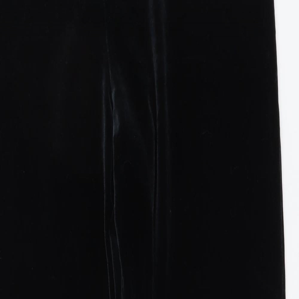 Marks and Spencer Womens Black Polyester Dress Pants Trousers Size 14 L29 in Regular