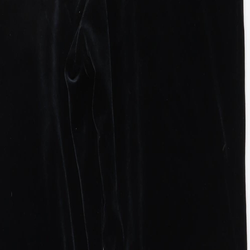 Marks and Spencer Womens Black Polyester Dress Pants Trousers Size 14 L29 in Regular
