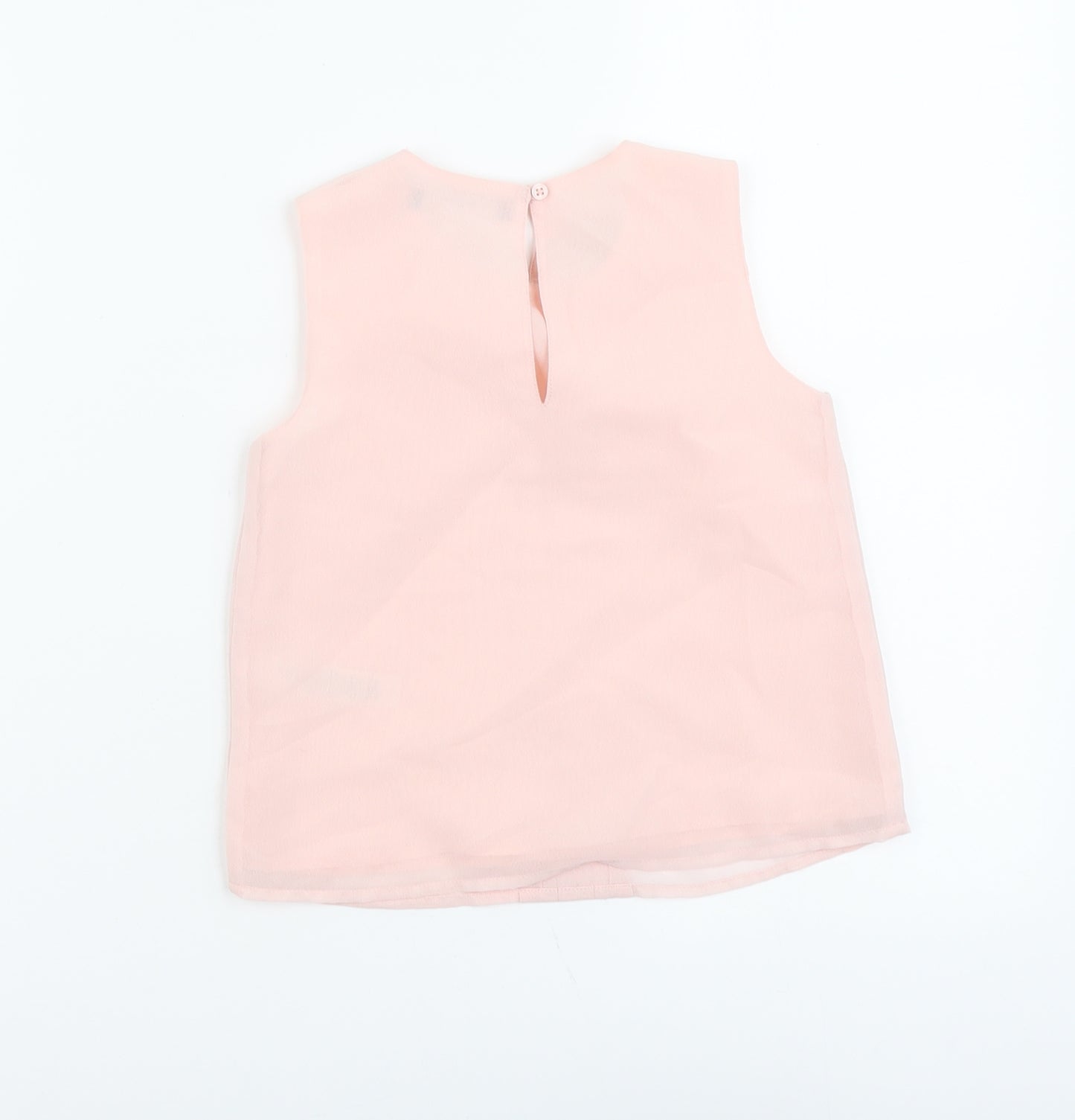 George Girls Pink Polyester Basic Blouse Size 5-6 Years Collared Button
