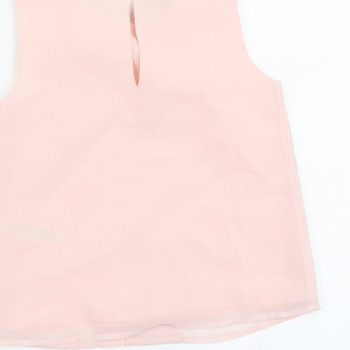 George Girls Pink Polyester Basic Blouse Size 5-6 Years Collared Button