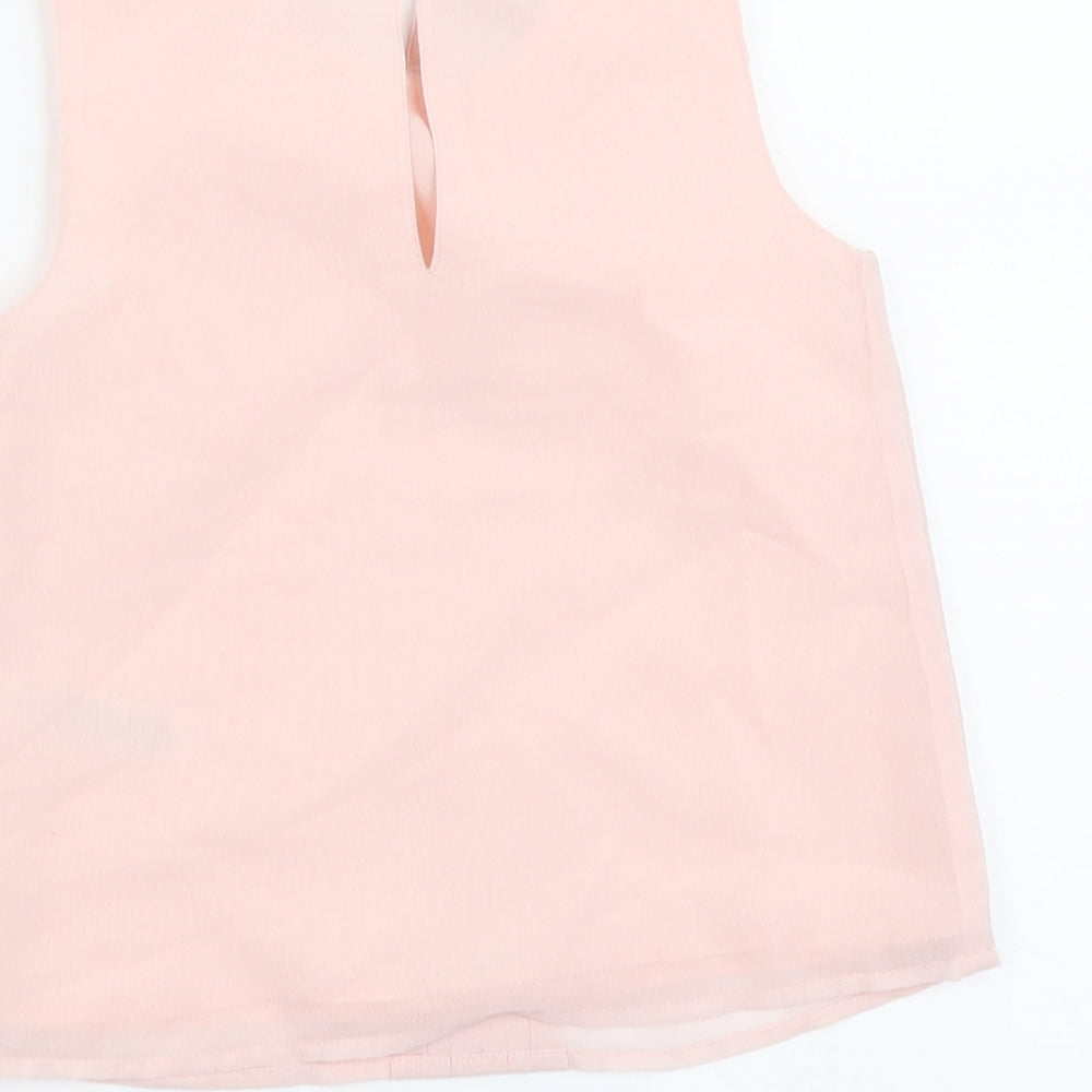 George Girls Pink Polyester Basic Blouse Size 5-6 Years Collared Button