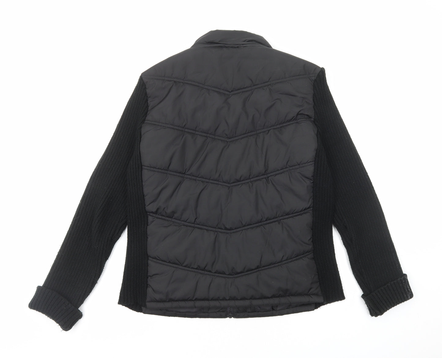 E-vie Womens Black Jacket Size 18 Zip